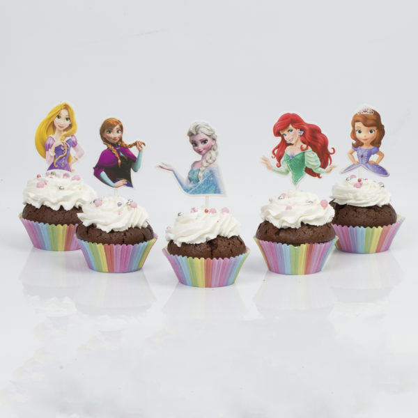 cupcake - księżniczki bajkowe 6 szt