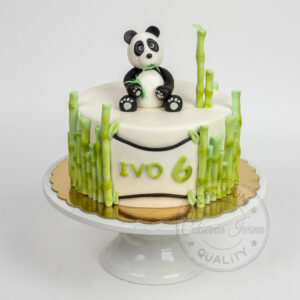 Tort z pandą - figurka